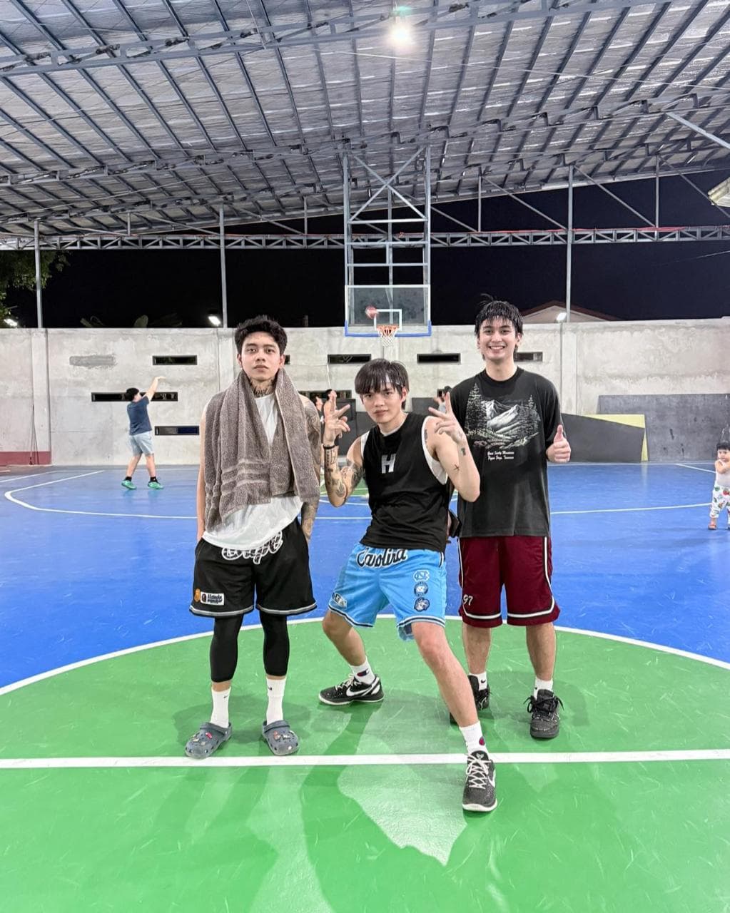 Basketball players at QSports Club